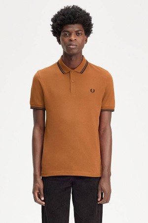 Fred Perry M3600 Marmalade/Black/Black | FP69971