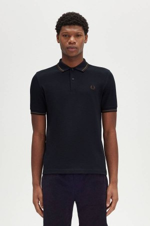 Fred Perry M3600 Navy/Laurel Wreath Green/Carrington Brick | FP70030
