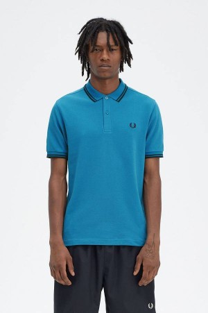 Fred Perry M3600 Runaway Bay Ocean/Navy/Navy | FP69992